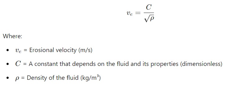 Erosional velocity